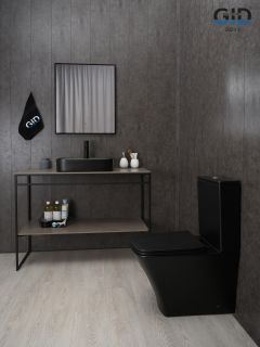 Раковина Gid Bm9550 53364 накладная черная матовая 50x40x11